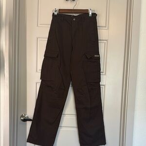 Women's Brown Cargo Pants- YoungLA